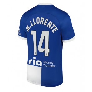 Atletico Madrid Marcos Llorente #14 Replica Away Stadium Shirt 2023-24 Short Sleeve